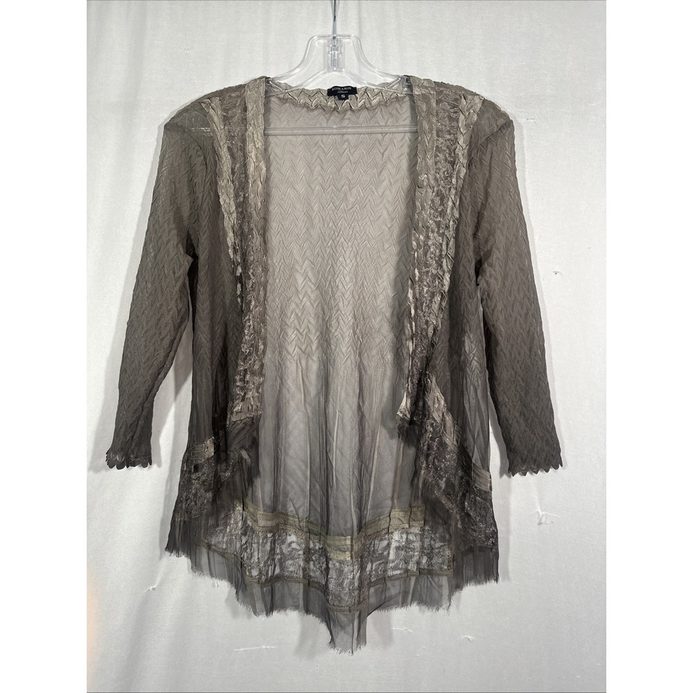 NEW Komarov [ Small ] Open‎ Front Chiffon JACKET ONLY  #U1593